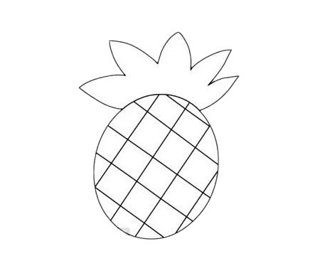 菠萝简笔画图片
