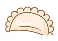 如何一步一步绘画彩色饺子 涂色卡通水饺的画法