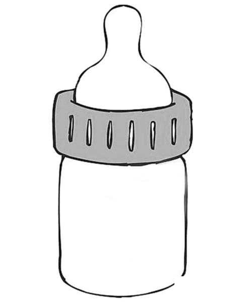 简单的奶瓶简笔画图片大全