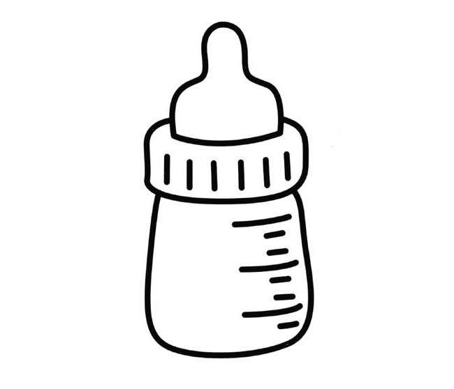 简单的奶瓶简笔画图片大全