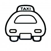 出租车交通工具简笔画步骤图片大全