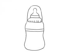 简单的奶瓶简笔画图片大全