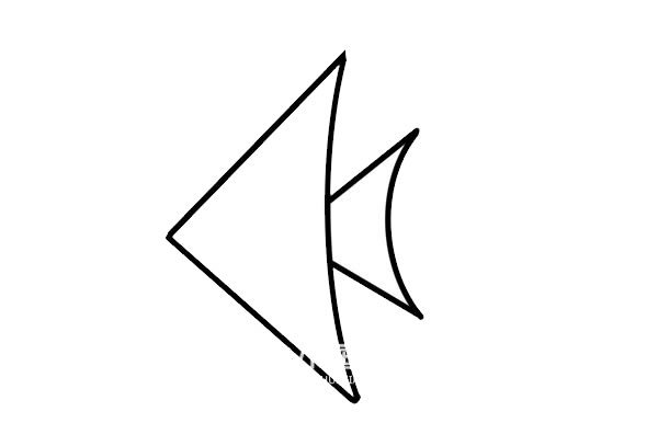 热带鱼简笔画彩色画法步骤图片