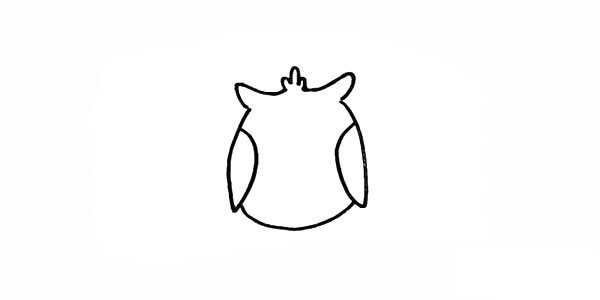 猫头鹰简笔画