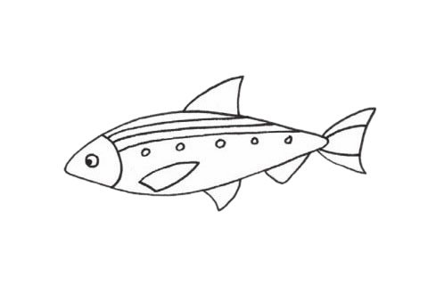 沙丁鱼简笔画