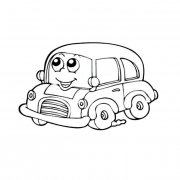 卡通汽车交通工具简笔画步骤图片大全