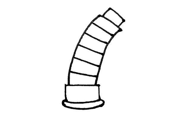 比萨斜塔简笔画步骤图