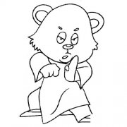 练武的小熊猫│动物简笔画