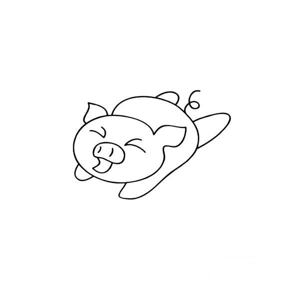 奔跑的小猪如何画