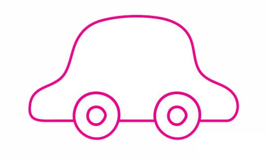 小汽车简笔画图片