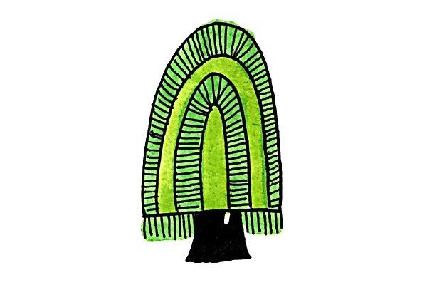 漂亮的小树简笔画图片