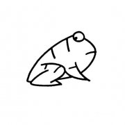 一只胖青蛙的画法