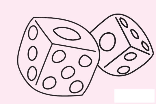 骰子简笔画图片