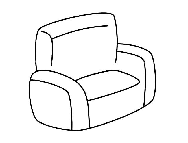 单人沙发简笔大全