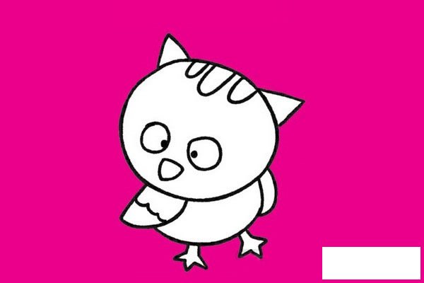 猫头鹰简笔画图片