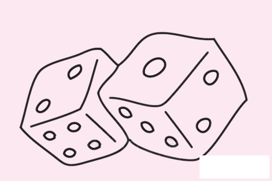 骰子简笔画图片