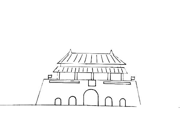 欢度国庆主题儿童简笔画