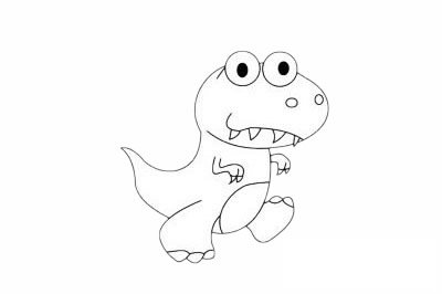 特暴龙简笔画图片大全作品二