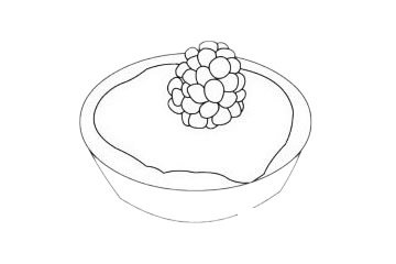 蛋挞简笔画图片