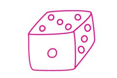 骰子简笔画的画法及图片大全