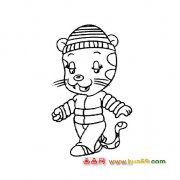 美丽的小豹子│动物简笔画