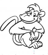 小学生猴子简笔画图片