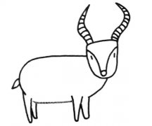 3款羚羊简笔画图片 羚羊的简单画法大全