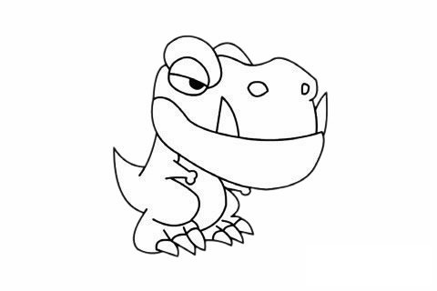 特暴龙简笔画
