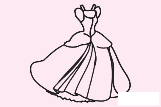 礼服简笔画图片