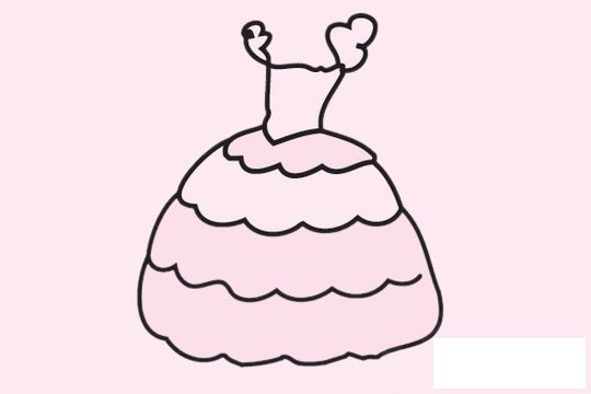 礼服简笔画图片