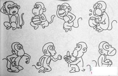 画猴子的简笔画大全