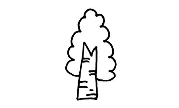 好看简单的大树简笔画图片大全