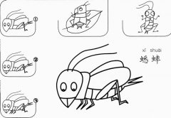 蟋蟀怎么画简笔画图片