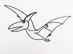 一组恐龙简笔画图片素材