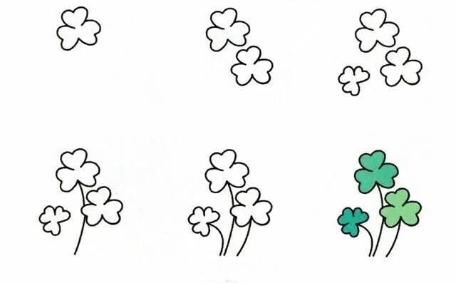 三叶草简笔画