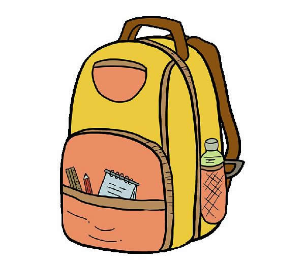 书包简笔画绘画步骤