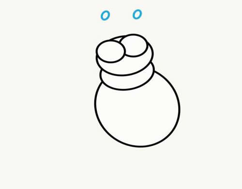 卡通蜜蜂简笔画步骤图片