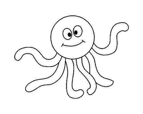 章鱼简笔画步骤图