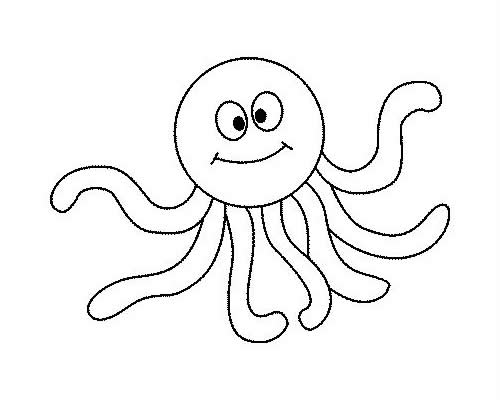 章鱼简笔画步骤图