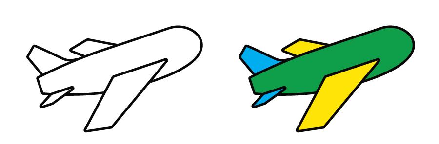 飞机简笔画图片