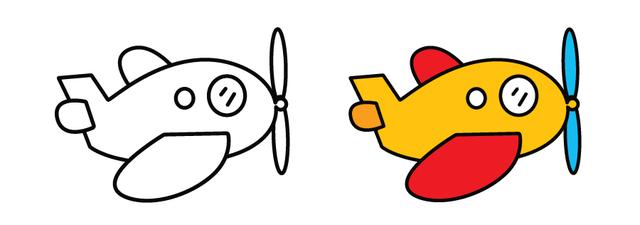 飞机简笔画图片