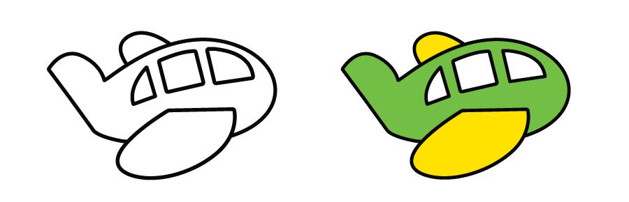 飞机简笔画图片