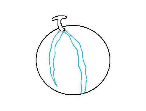 水果西瓜的简笔画步骤图片