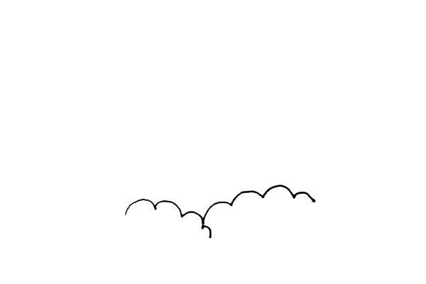 火山爆发简笔画