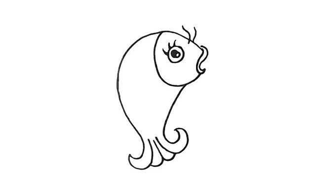 鲤鱼简笔画