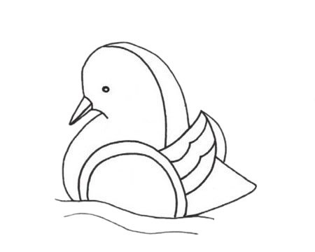 鸳鸯简笔画图片