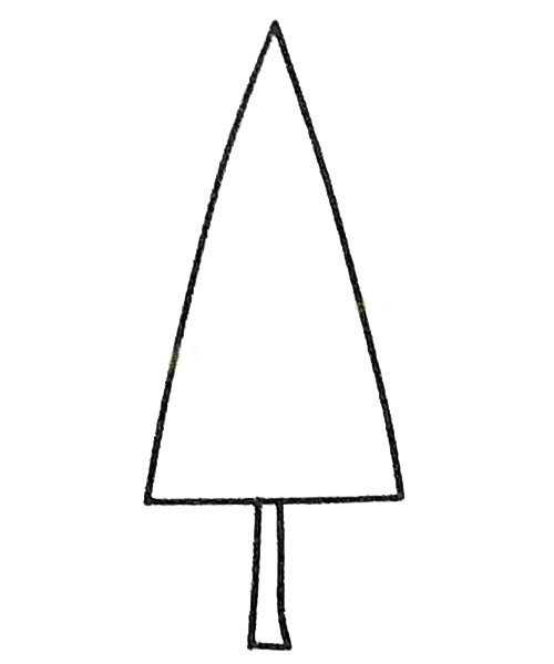 松树简笔画图片