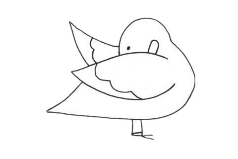 鸳鸯简笔画图片