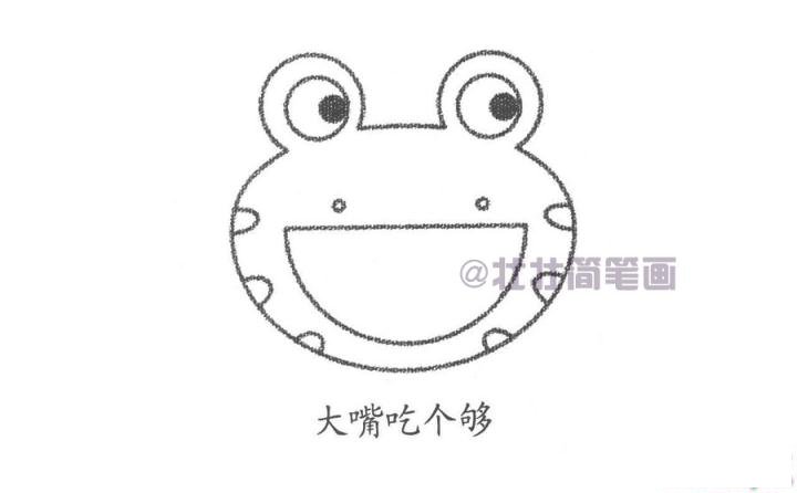 青蛙简笔画画法_怎么画青蛙的简笔画
