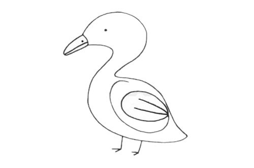 鸳鸯简笔画图片